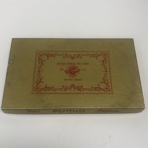 Vintage Regent Sheffield ~Stainless Steel Forever Sharp 5 Piece Knife Set In Box - Picture 2 of 8